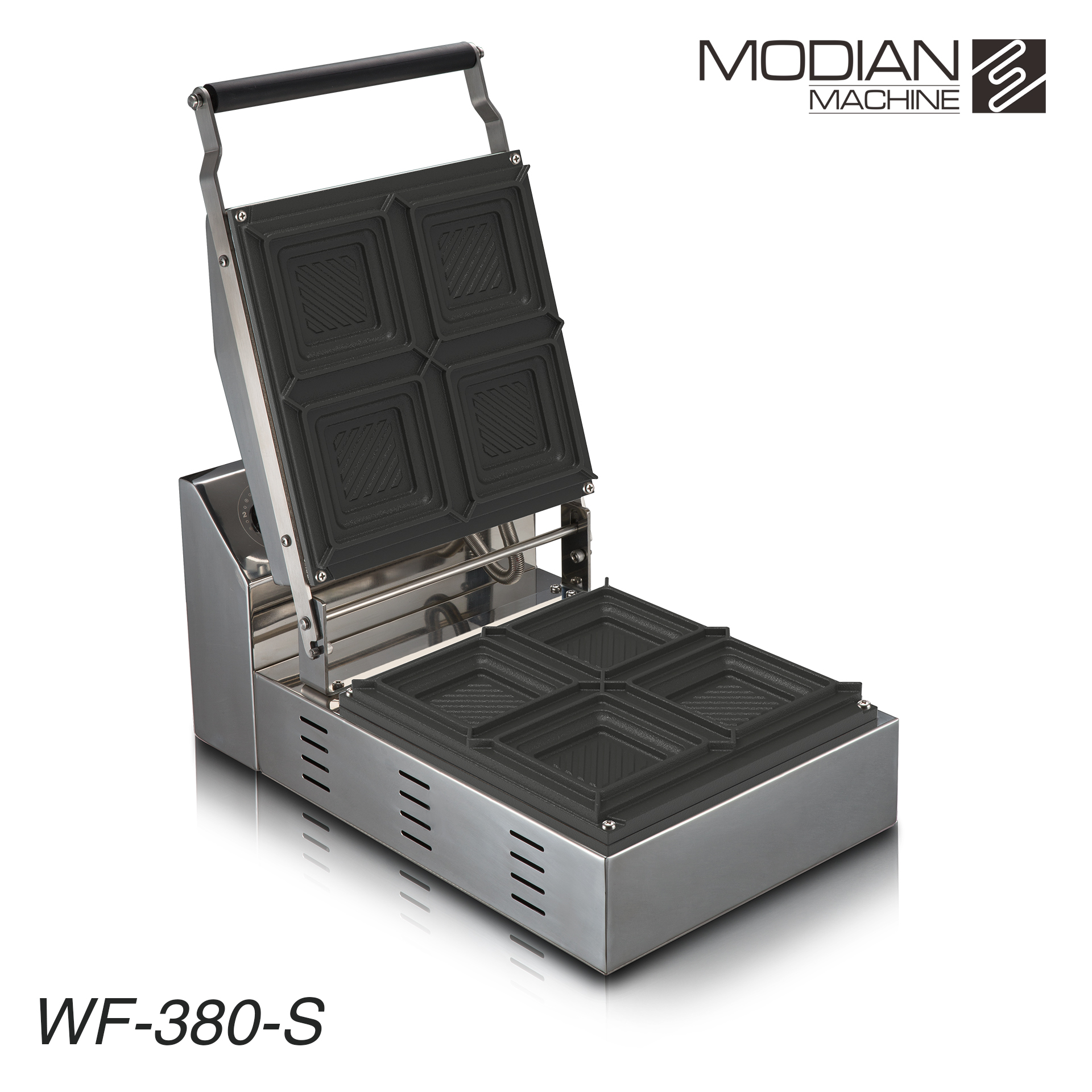 營業用吐司堡機(4格)WF380-S(科技銀/ 拋光版)