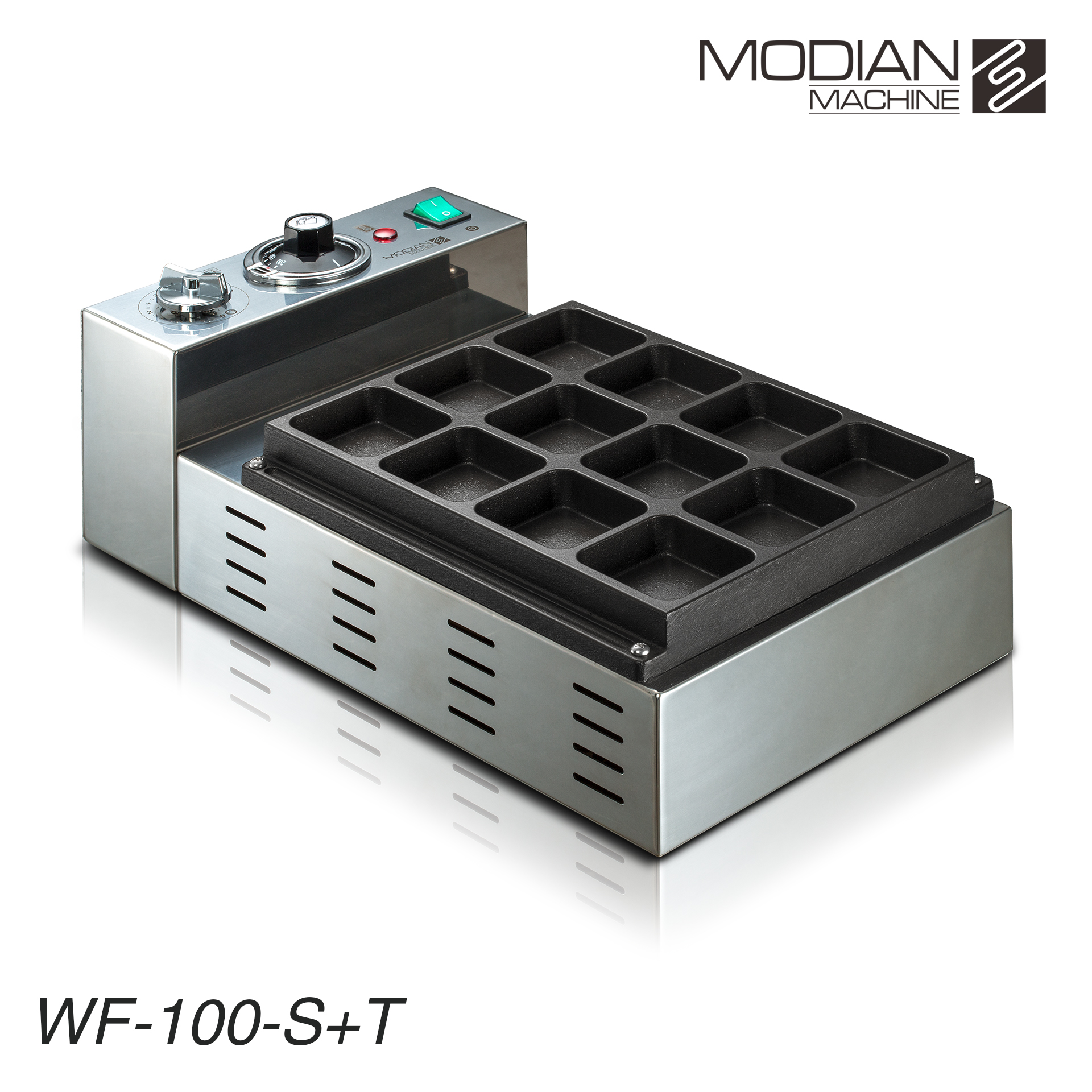 營業用紅豆餅機(方形)WF100-S(科技銀/ 拋光版)
